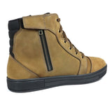 Basket Moto Homme Harisson Branco Marron Semelle Noire — Waterproof Cuir CE - LE PRATIQUE DU MOTARD