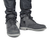 Bottine Moto Homme Harisson Custer Commando Noires — Waterproof Cuir CE - LE PRATIQUE DU MOTARD