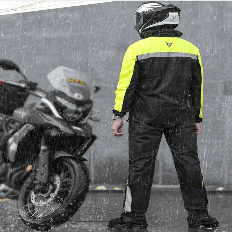 Tenue de pluie moto| GS2 Jaune - LE PRATIQUE DU MOTARD