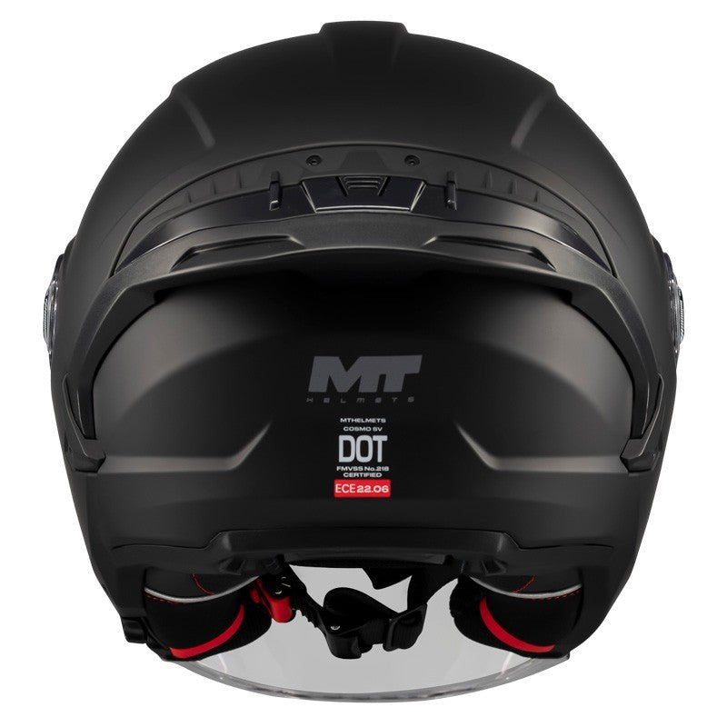 Casque jet avec visière solaire - COSMO Noir mat - LE PRATIQUE DU MOTARD