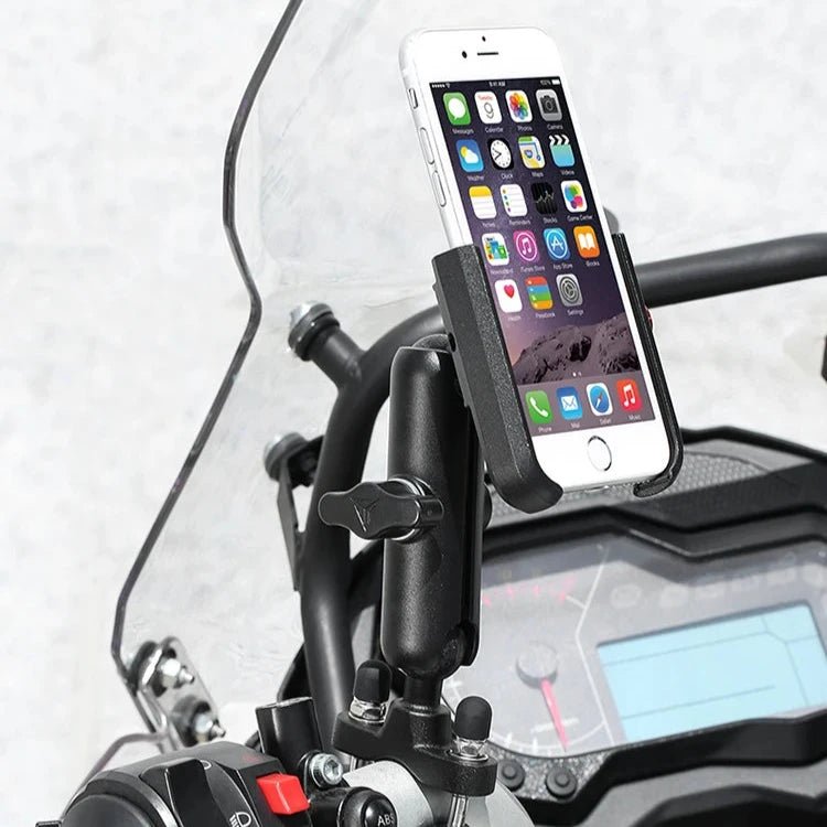 Support téléphone moto Universel | MX12 Fixation Guidon - LE PRATIQUE DU MOTARD