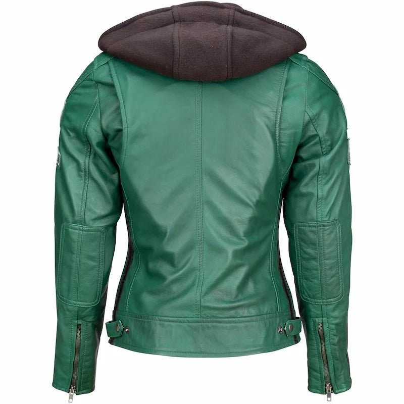 Blouson cuir moto rétro chic pour femme | LEGENDARY 58™ - LE PRATIQUE DU MOTARD