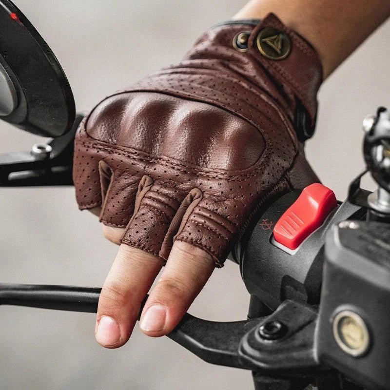 Mitaines Moto Cuir "Liberty Air" – Peau de Mouton & Coques Invisibles - LE PRATIQUE DU MOTARD