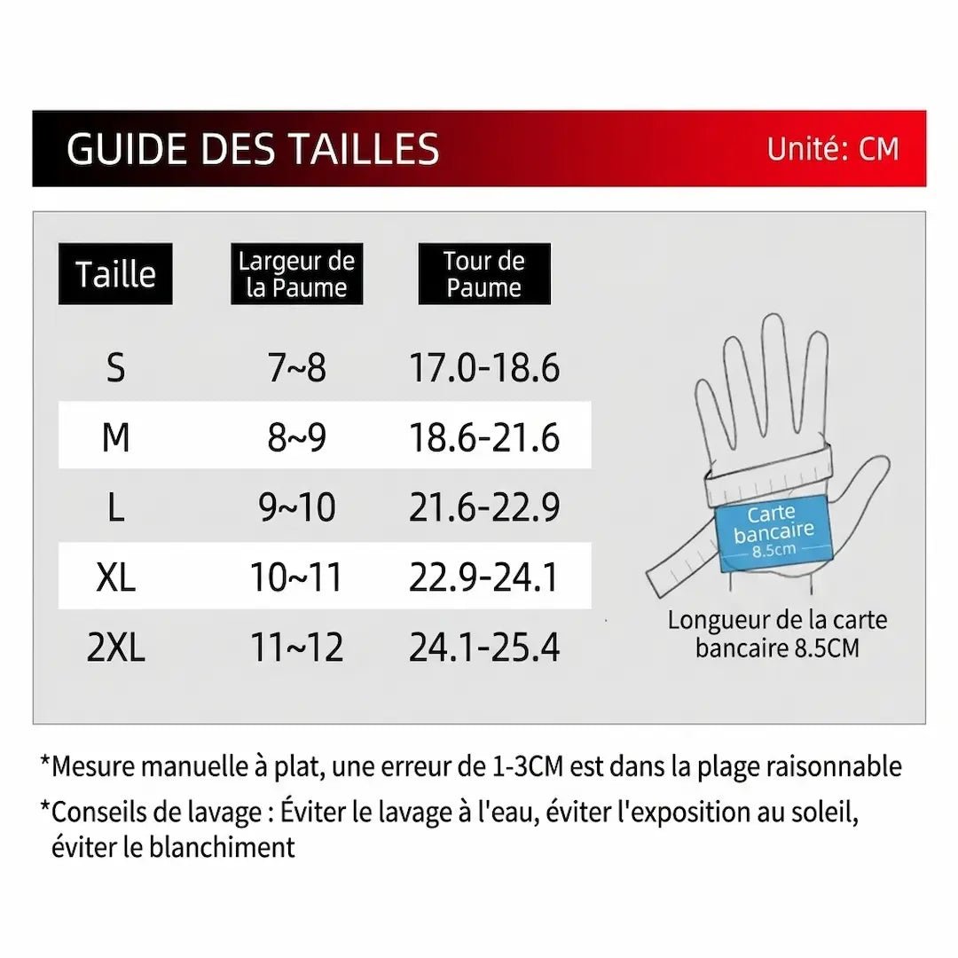 Gants Moto Mitaine Gmbiker | Coque Carbone 3D & Grip Pro - LE PRATIQUE DU MOTARD