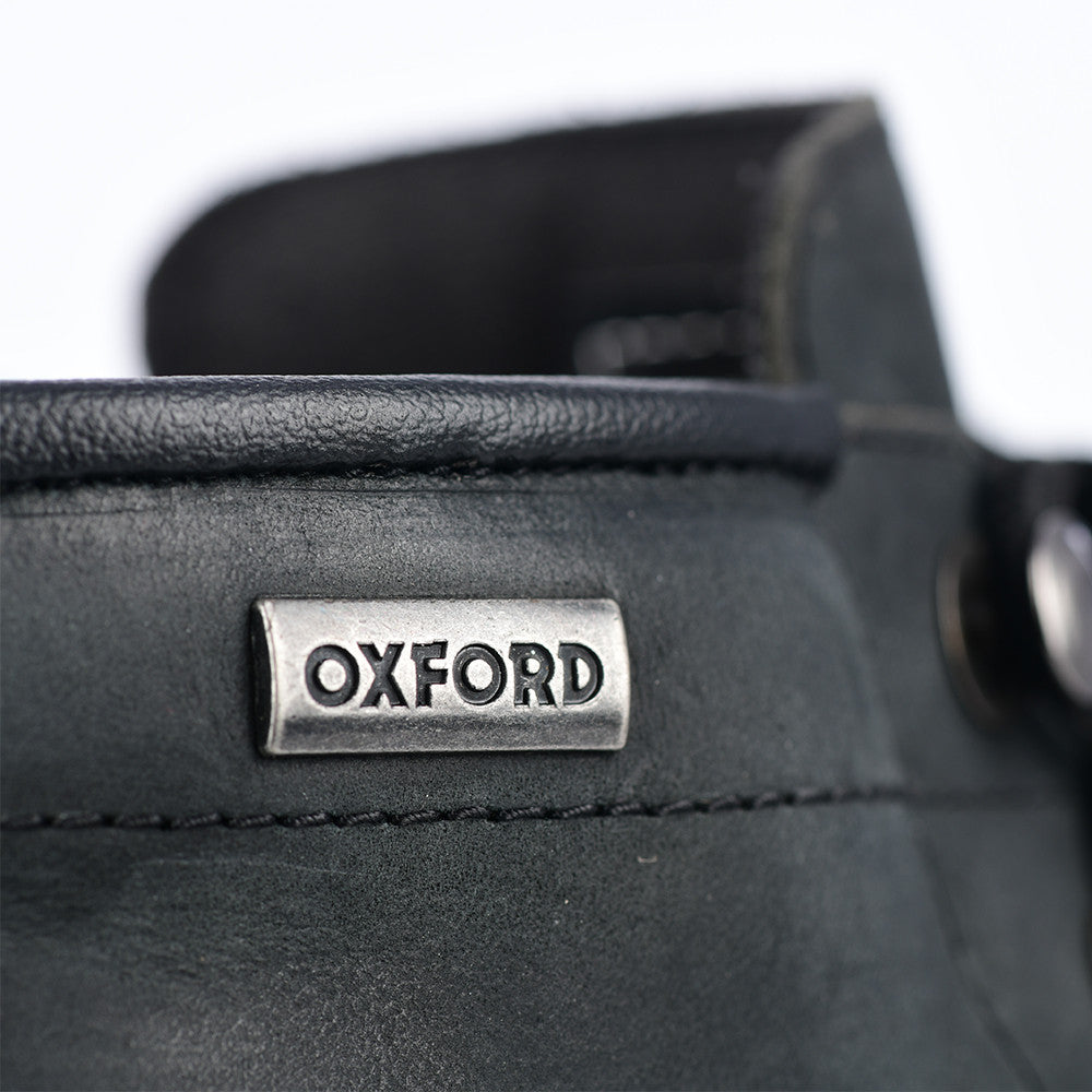 Bottes Moto Homme Oxford Hardy — Cuir Imperméable Style Casual, Anthracite