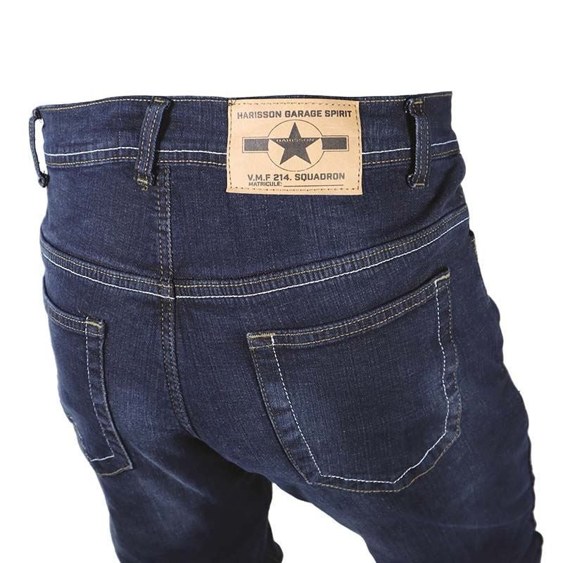 Jean Moto Homme Harisson Clyde Indigo — Aramide CE - LE PRATIQUE DU MOTARD