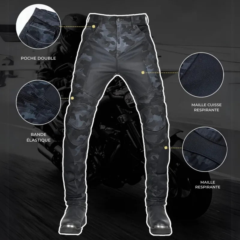 Jeans Moto Homme été | MOONBIKE™ - RENFORTS KEVLAR® & PROTECTIONS CE - LE PRATIQUE DU MOTARD