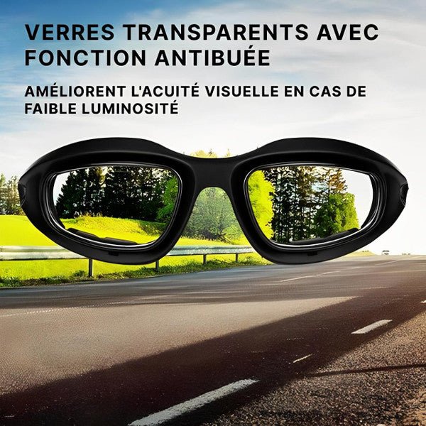 Lunette de moto avec verre de nuit interchangeable - LE PRATIQUE DU MOTARD