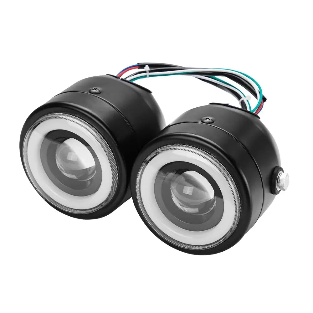 Phare double optique moto LED - LE PRATIQUE DU MOTARD