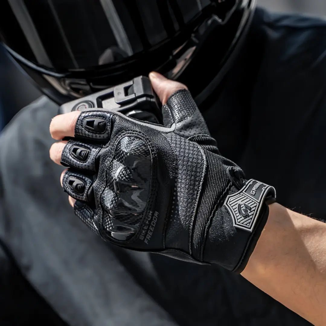Gants Moto Mitaine Gmbiker | Coque Carbone 3D & Grip Pro - LE PRATIQUE DU MOTARD
