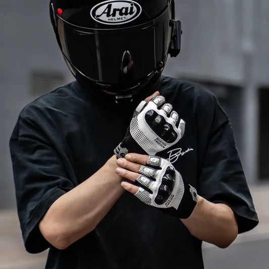 Gants Moto Mitaine Gmbiker | Coque Carbone 3D & Grip Pro - LE PRATIQUE DU MOTARD