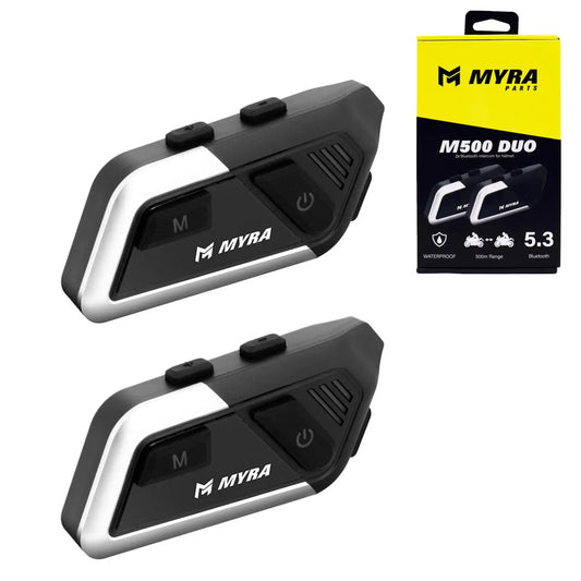 Intercom M500™ : 35h d'Autonomie & Bluetooth 5.3 - LE PRATIQUE DU MOTARD