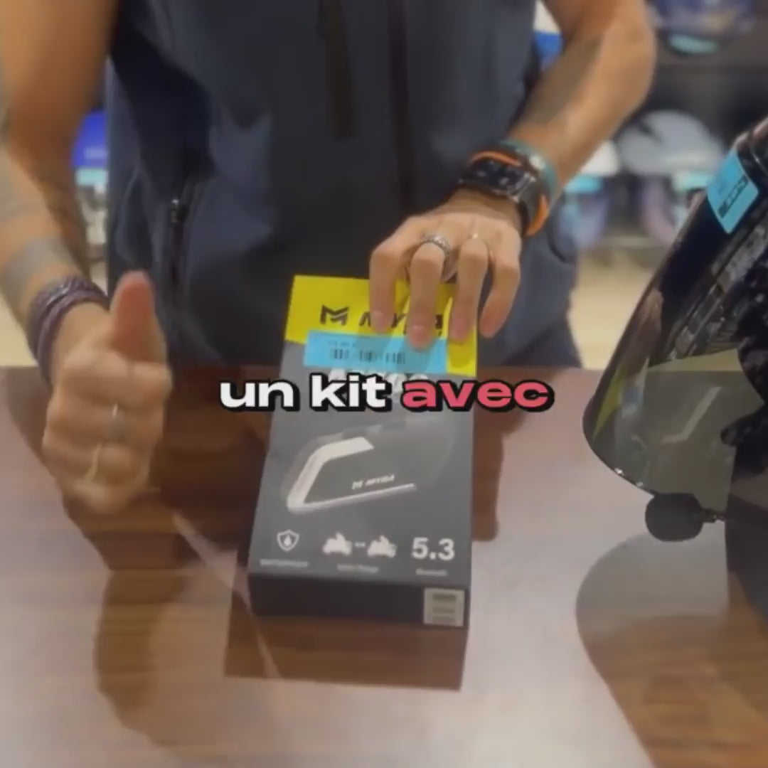 Intercom Moto Duo Myra M500™ : La technologie Bluetooth 5.3 avec 35h d'autonomie