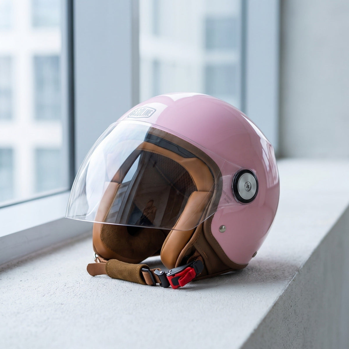 Casque Jet Moto Femme Rose Homologué ECE 22.06 — Taille XS - XL | GASOLINE S100 Octane — En détail