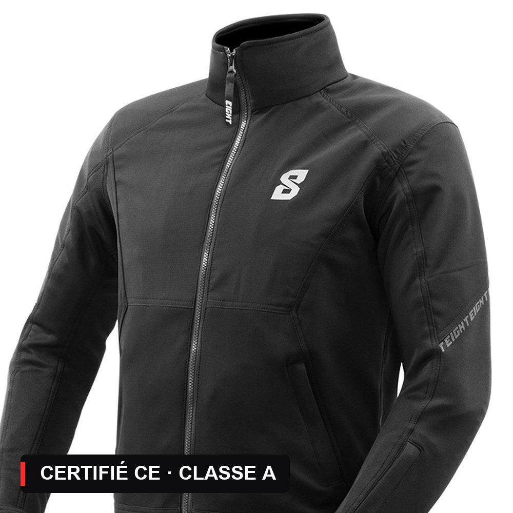 Blouson SQUADRON noir certifié CE classe A