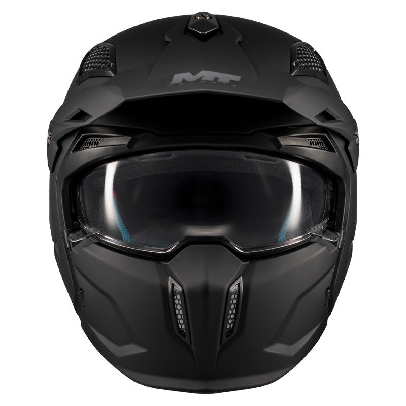 CASQUE TRIAL MT STREETFIGHTER PURE A1 MATT - LE PRATIQUE DU MOTARD