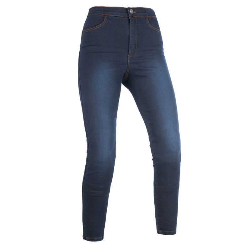 Pantalon Moto Femme Taille Haute Kevlar et Genouillères CE2 | JEGGINGS Indigo SKADI™