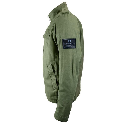 Sur - chemise Moto Coton Canvas Homme Harisson Sahara Kaki CE - LE PRATIQUE DU MOTARD