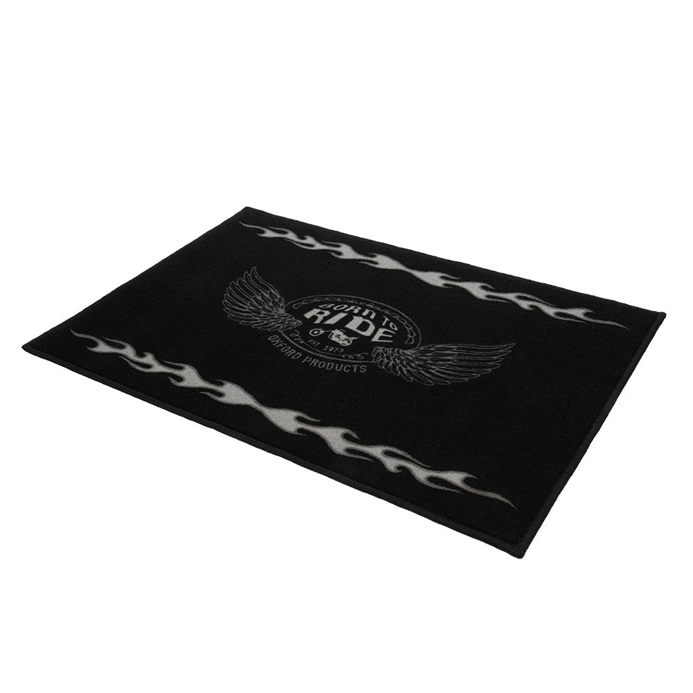 Tapis de sol moto Tapis d'Atelier Moto Oxford Flame 90x60cm — Garage & paddock moto