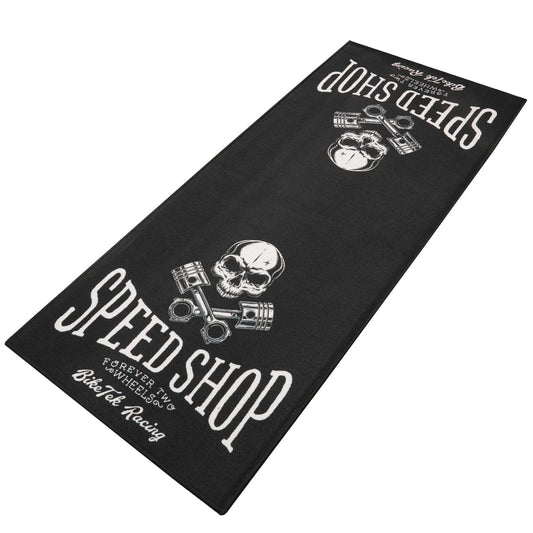 Tapis de sol moto Tapis de Sol Moto Speed Shop 190x80cm — Garage & paddock moto