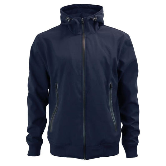 Veste Moto Softshell Léger Homme Harisson Carpenter Bleue CE - LE PRATIQUE DU MOTARD