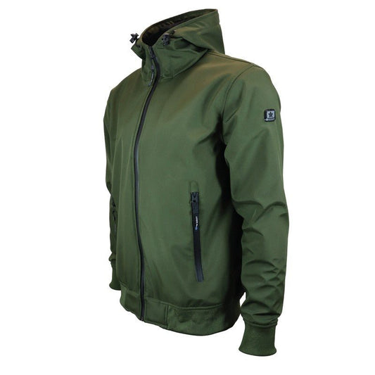 Veste Moto Softshell Léger Homme Harisson Carpenter Kaki CE - LE PRATIQUE DU MOTARD