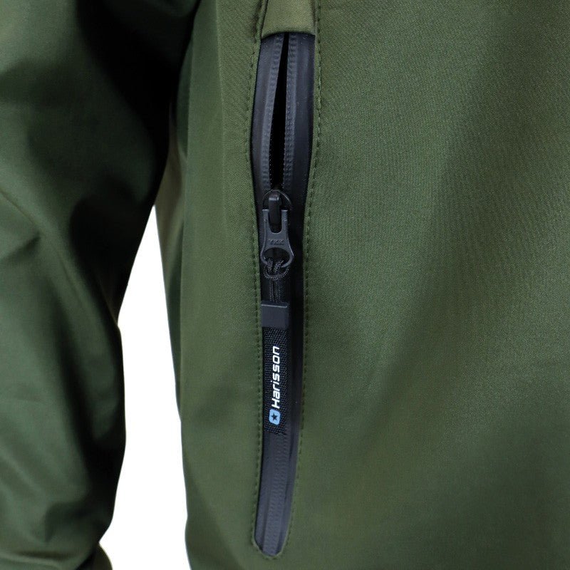 Veste Moto Softshell Léger Homme Harisson Carpenter Kaki CE - LE PRATIQUE DU MOTARD