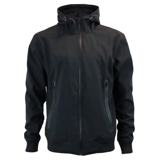 Veste Moto Softshell Léger Homme Harisson Carpenter Noire CE - LE PRATIQUE DU MOTARD