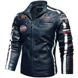 Veste style biker vintage - Speed RACE (similicuir) | DESTOCKAGE