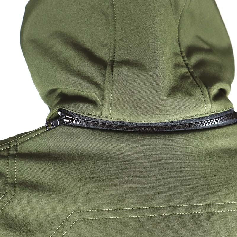 Veste Moto Softshell Homme Harisson Stewart Kaki CE - LE PRATIQUE DU MOTARD