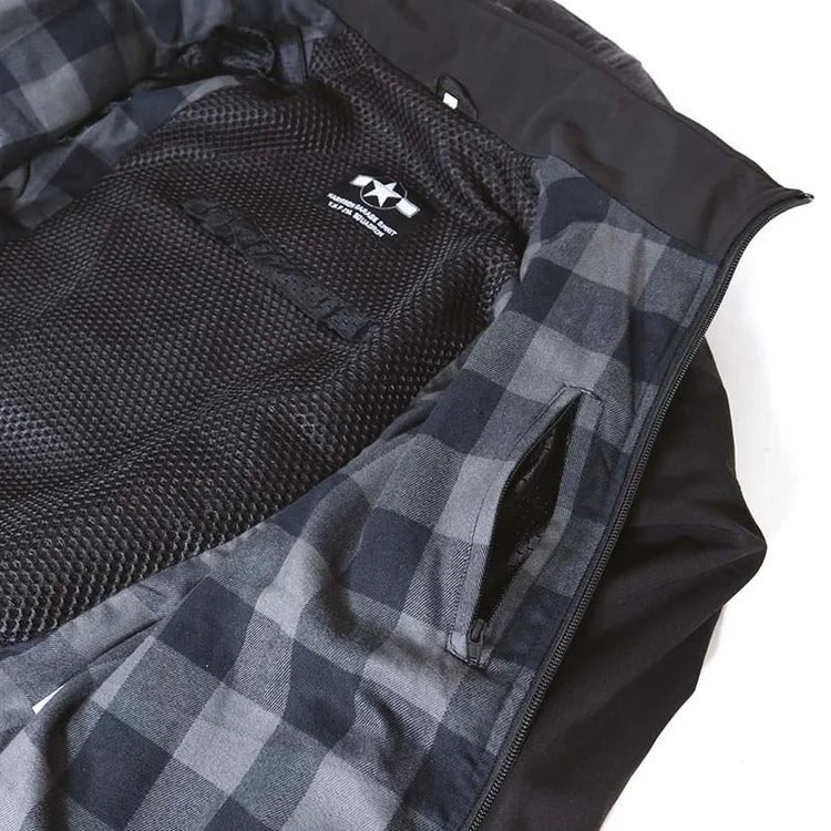 Veste Moto Softshell Homme Bleu CE Niveau A | STEWART™ - LE PRATIQUE DU MOTARD