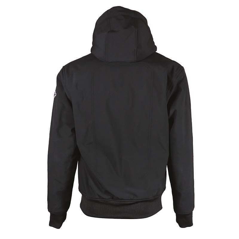 Veste Moto Softshell Homme Harisson Stewart Noir CE - LE PRATIQUE DU MOTARD