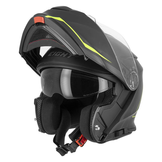 Casque moto Scooter Modulable - Noir et Jaune - LE PRATIQUE DU MOTARD