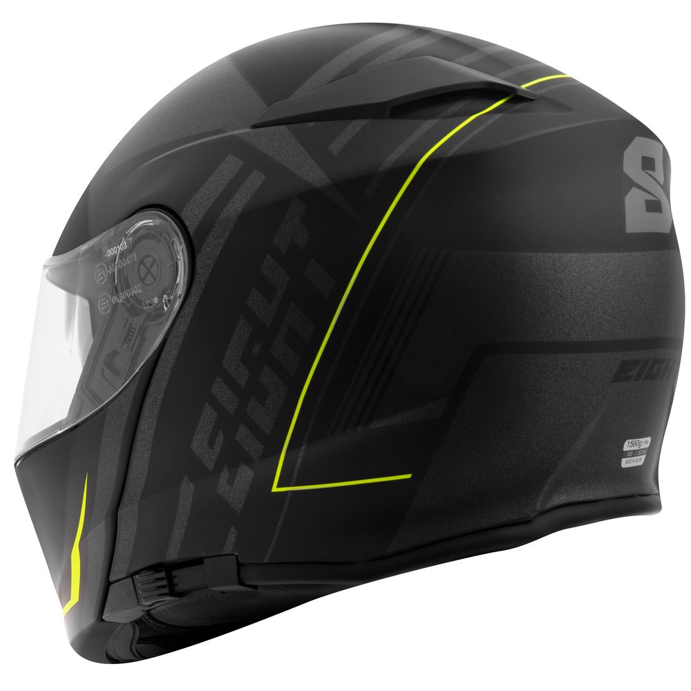 Casque moto Scooter Modulable - Noir et Jaune - LE PRATIQUE DU MOTARD