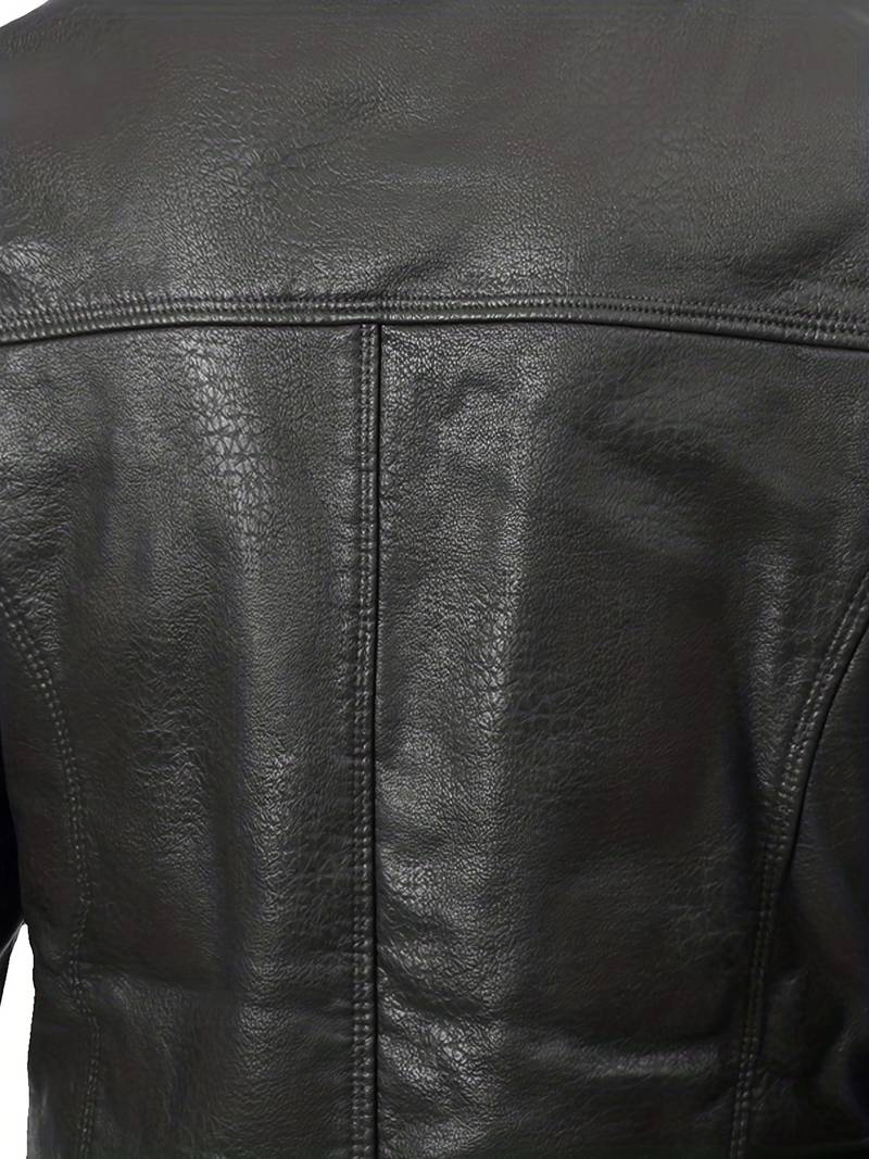 Manteau homme col fourrure- Noir - LE PRATIQUE DU MOTARD