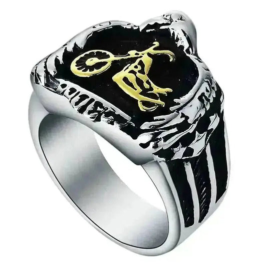 Bague motard - Custom Chopper - LE PRATIQUE DU MOTARD