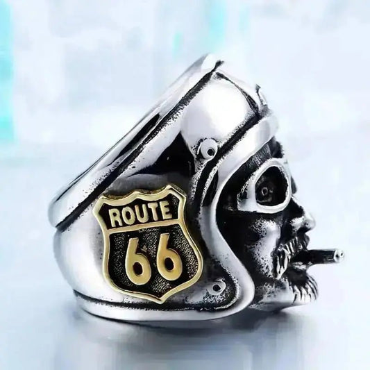 Bague motard - Motard Route 66 - LE PRATIQUE DU MOTARD