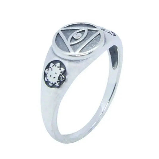 Bague motard Illuminati (Argent) - LE PRATIQUE DU MOTARD