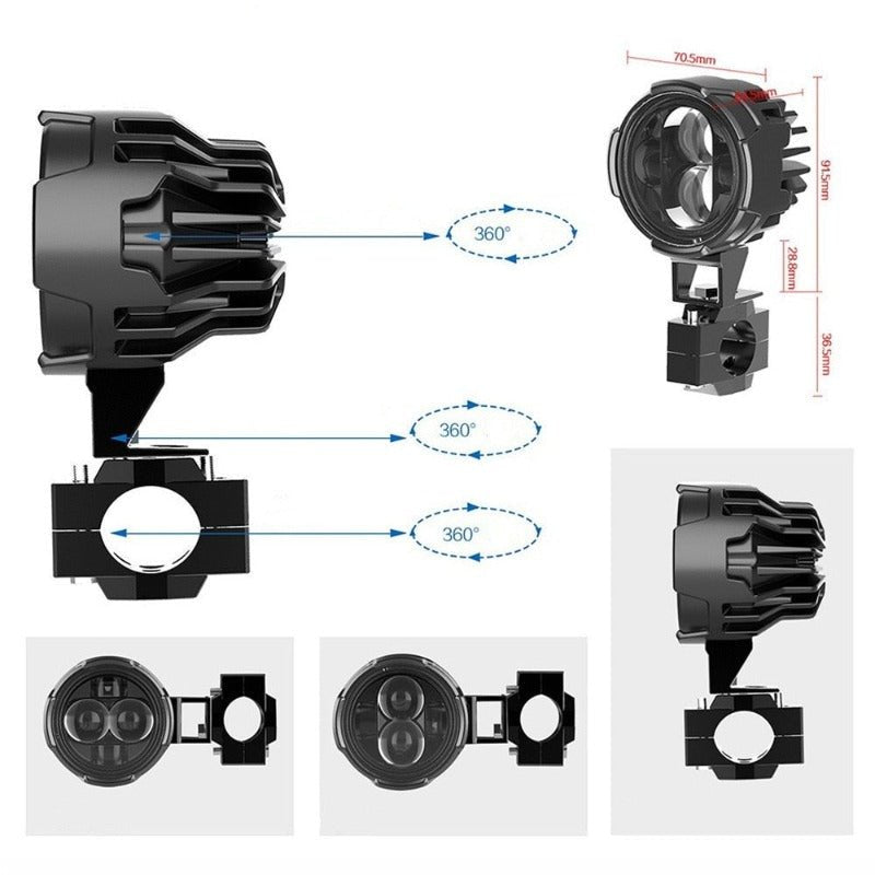 Feux additionnels moto - LUMITECH™ - LE PRATIQUE DU MOTARD