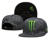 Casquette Monster energy - Gris moucheté - LE PRATIQUE DU MOTARD