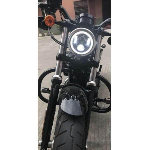 phare moto led rond - LE PRATIQUE DU MOTARD