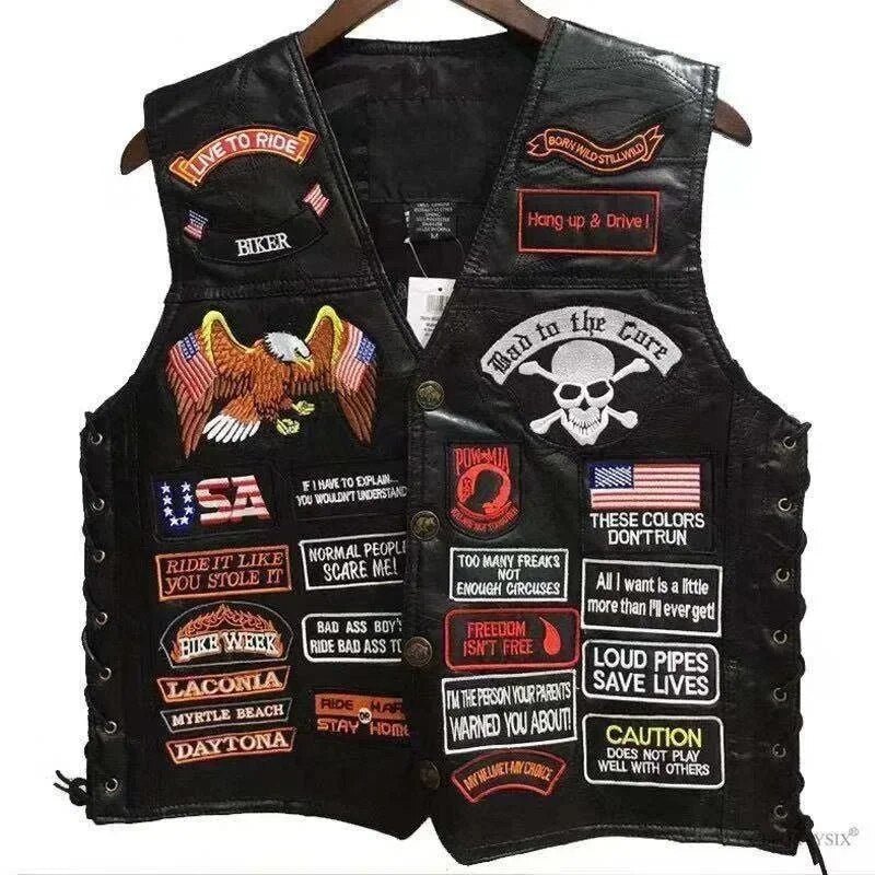 Gilet cuir biker Harley Davidson - LE PRATIQUE DU MOTARD