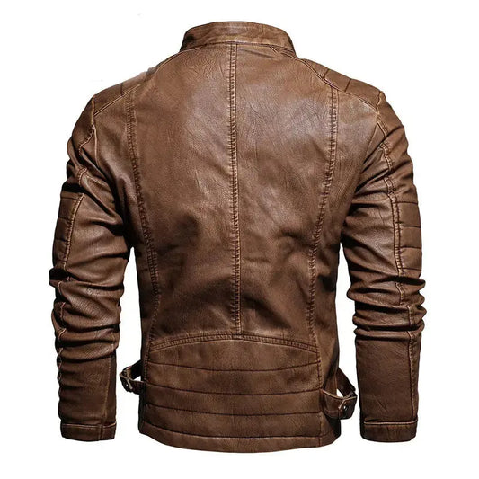Veste cuir camel vintage Le Pratique du Motard