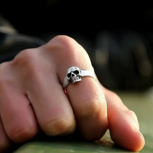 Bague motard tête de mort (Argent) - LE PRATIQUE DU MOTARD