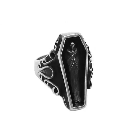 Bague en acier - Cercueil - Le Pratique du Motard