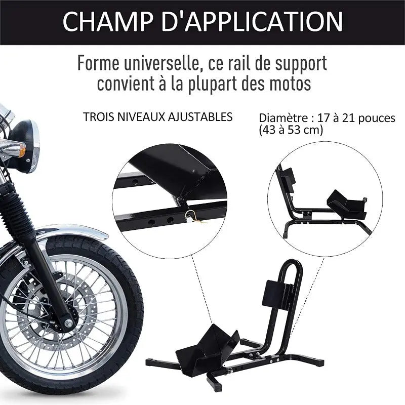 Bloque Roue Avant Moto Le Pratique du Motard