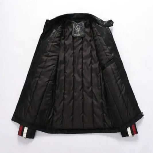 Blouson cuir rouge homme vintage Le Pratique du Motard