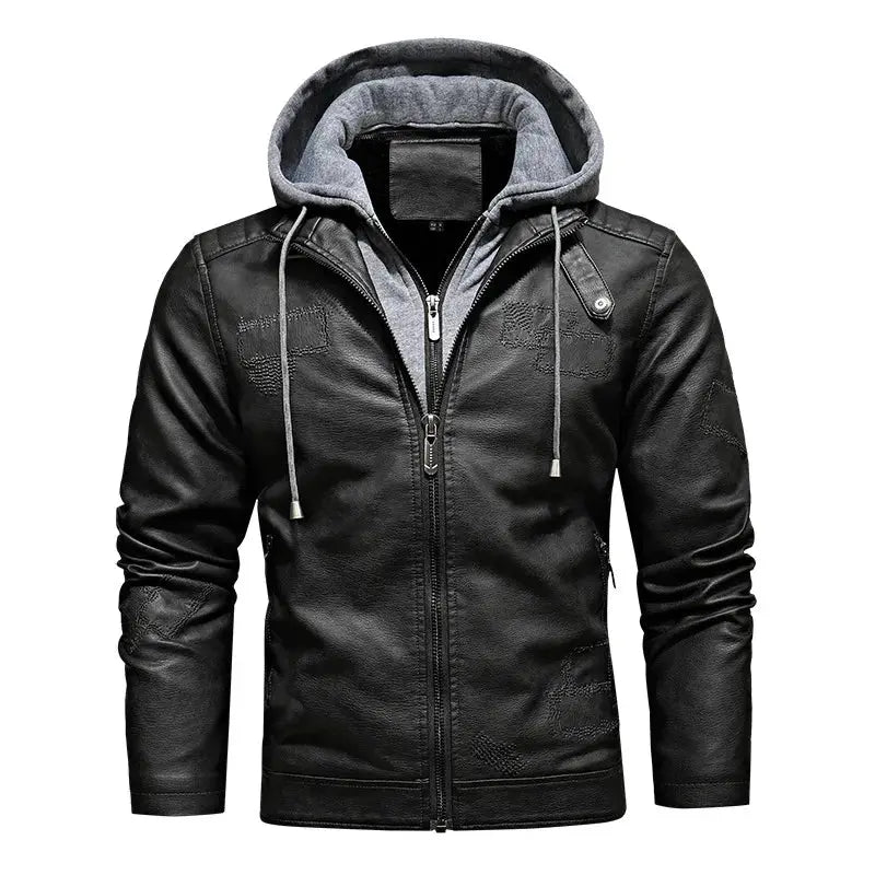 Blouson en cuir homme avec capuche KINGS Le Pratique du Motard
