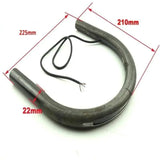 Boucle arriere cafe racer 225mm + éclairage LED Le Pratique du Motard