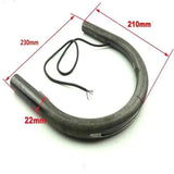 Boucle arriere café racer 230mm + Eclairage LED - Le Pratique du Motard